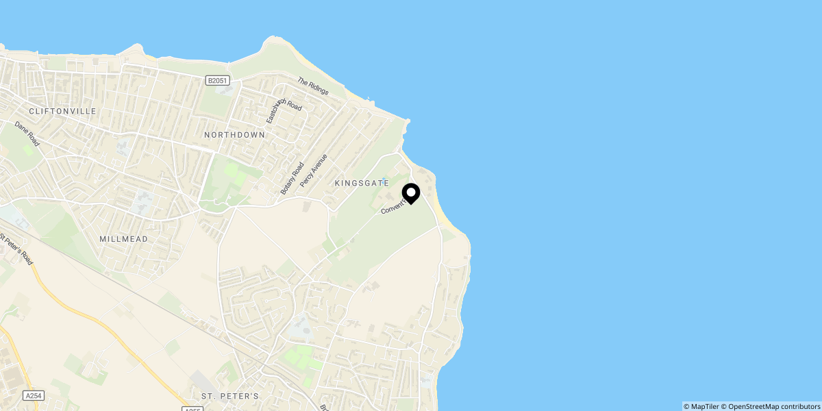 Approximate location of Joss Gap Road, Broadstairs, Kent. CT10 3PG 